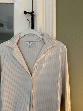Banana Republic Ribbed Button Down New Without Tags